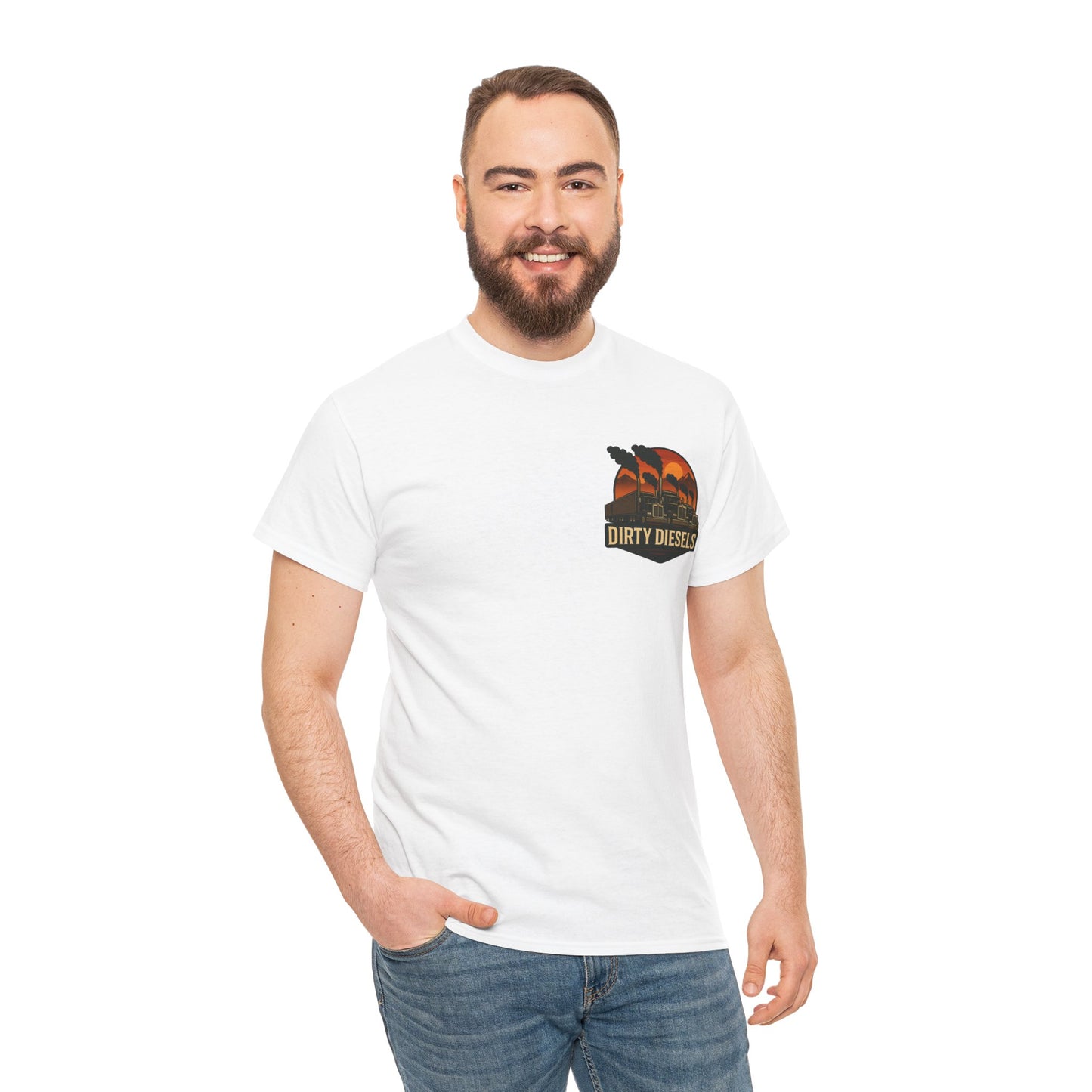 Trucker Mountain Range Front/Back Unisex T-Shirt