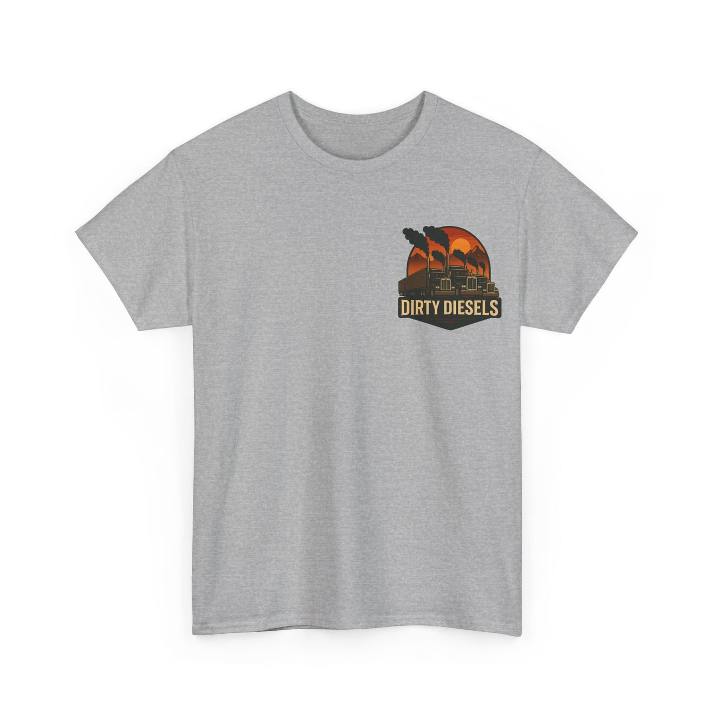 Trucker Mountain Range Front/Back Unisex T-Shirt