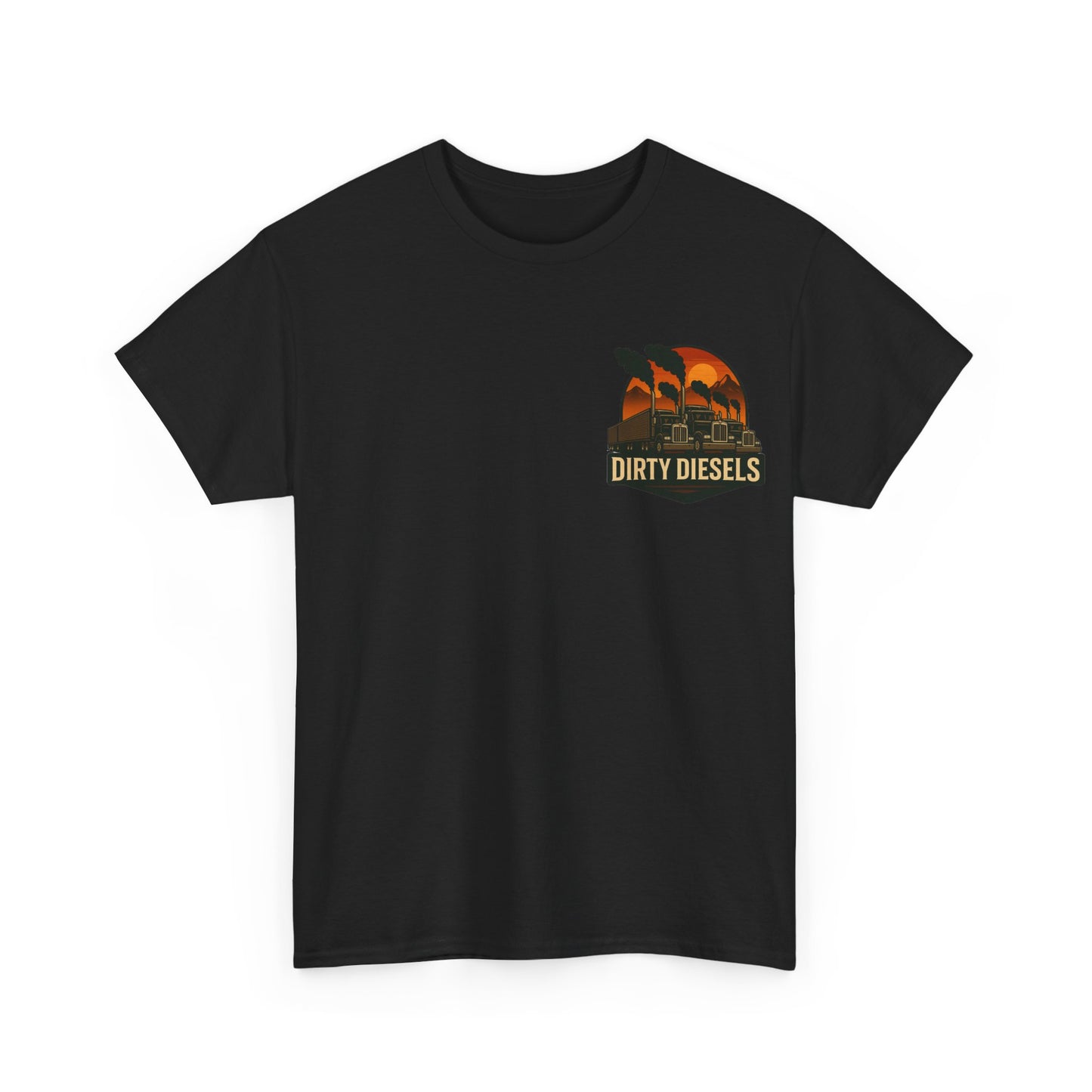 Trucker Mountain Range Front/Back Unisex T-Shirt