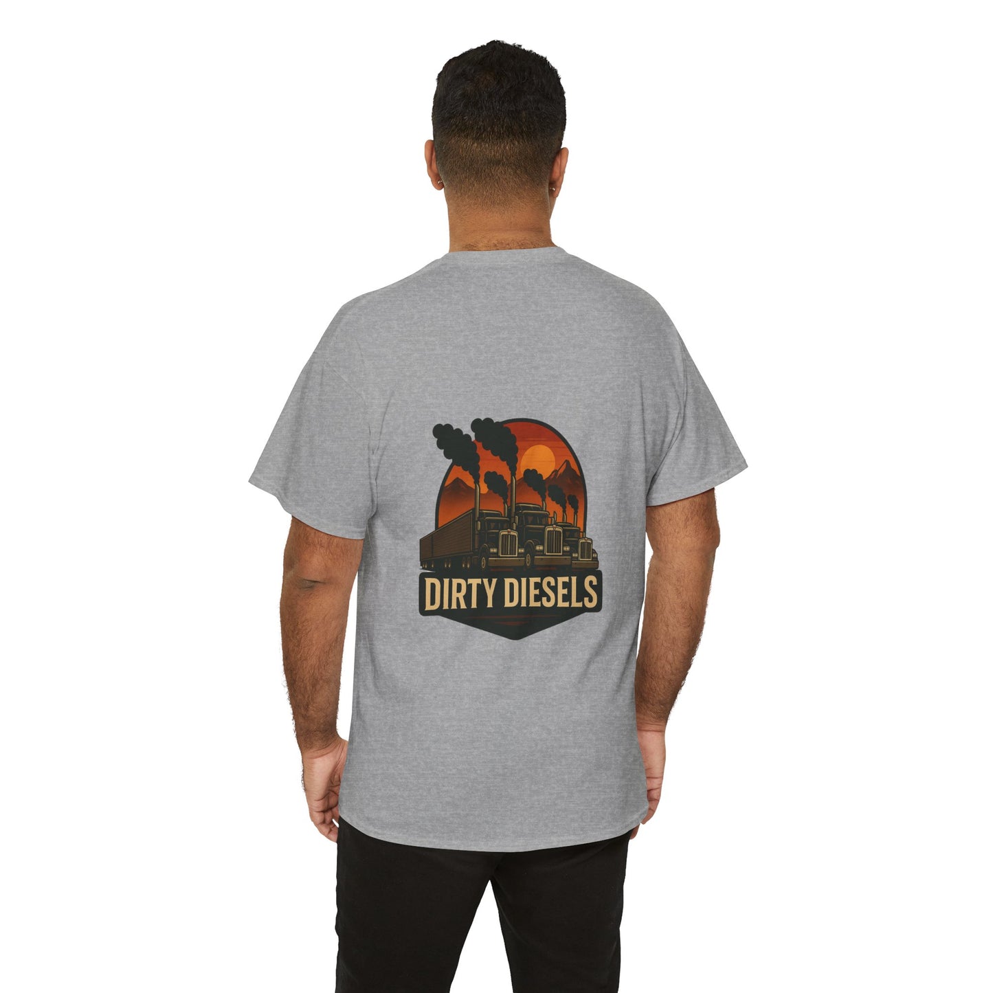 Trucker Mountain Range Front/Back Unisex T-Shirt