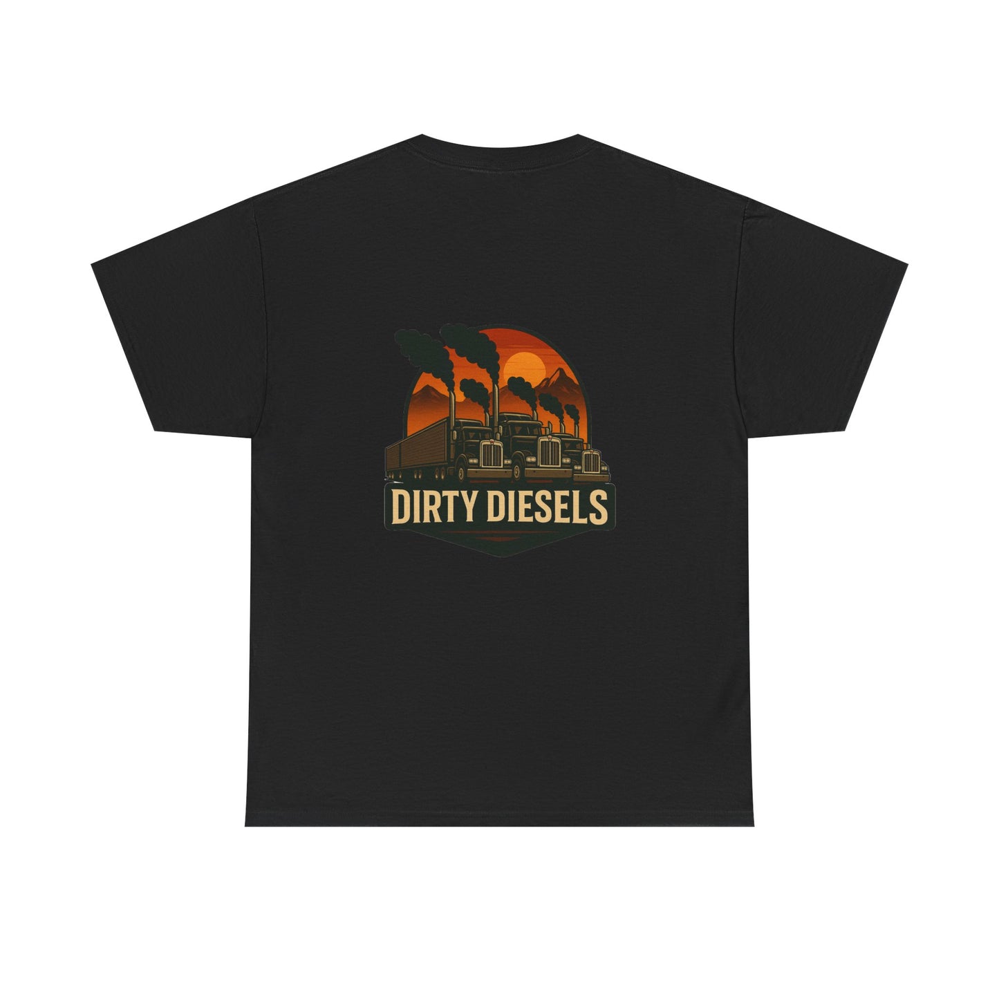Trucker Mountain Range Front/Back Unisex T-Shirt