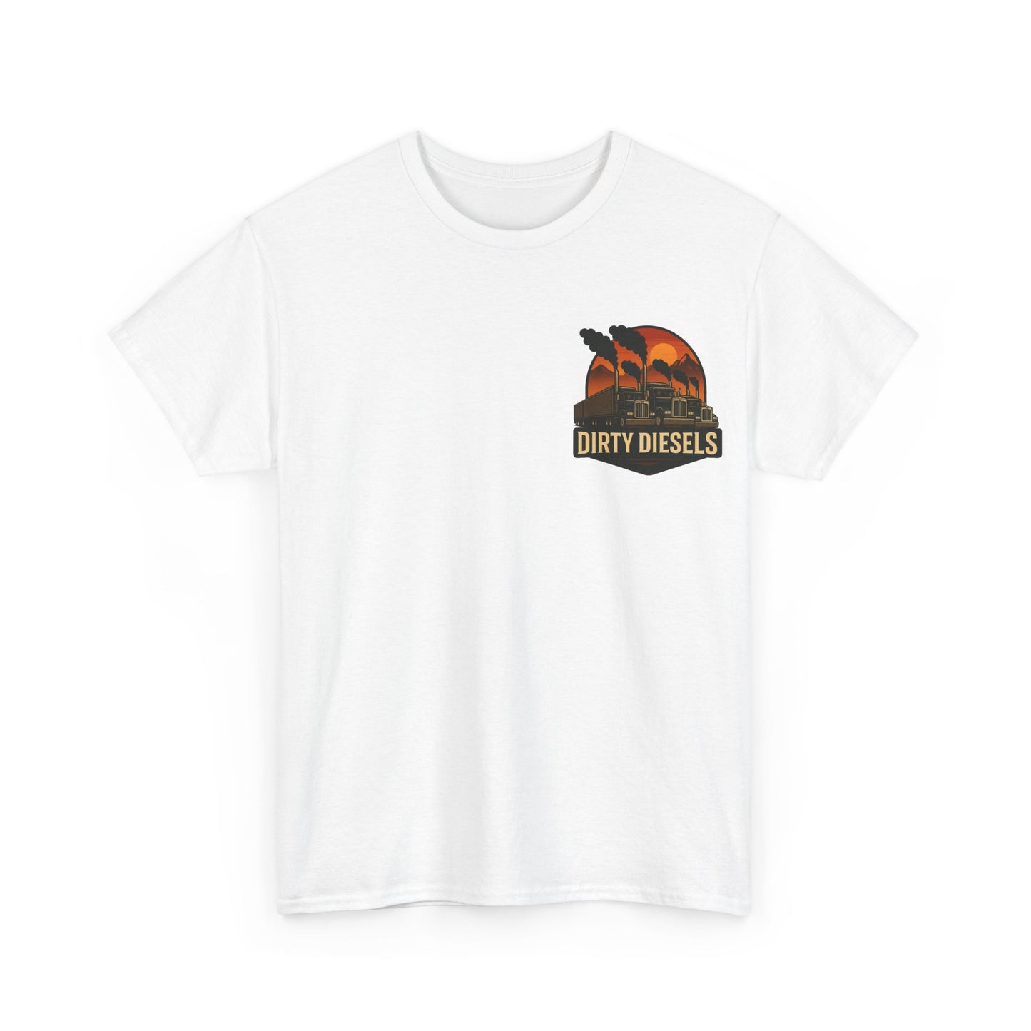 Trucker Mountain Range Front/Back Unisex T-Shirt