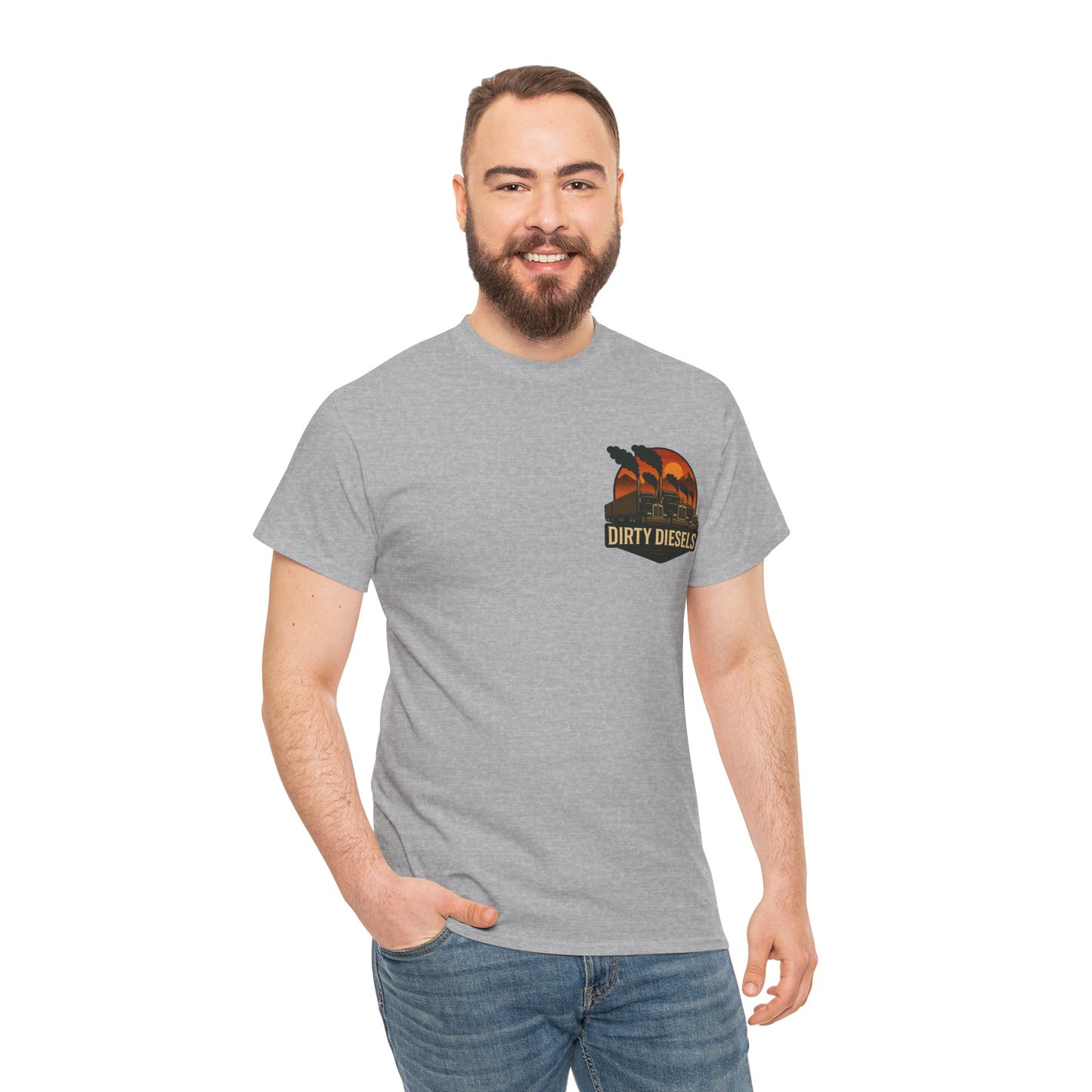 Trucker Mountain Range Front/Back Unisex T-Shirt