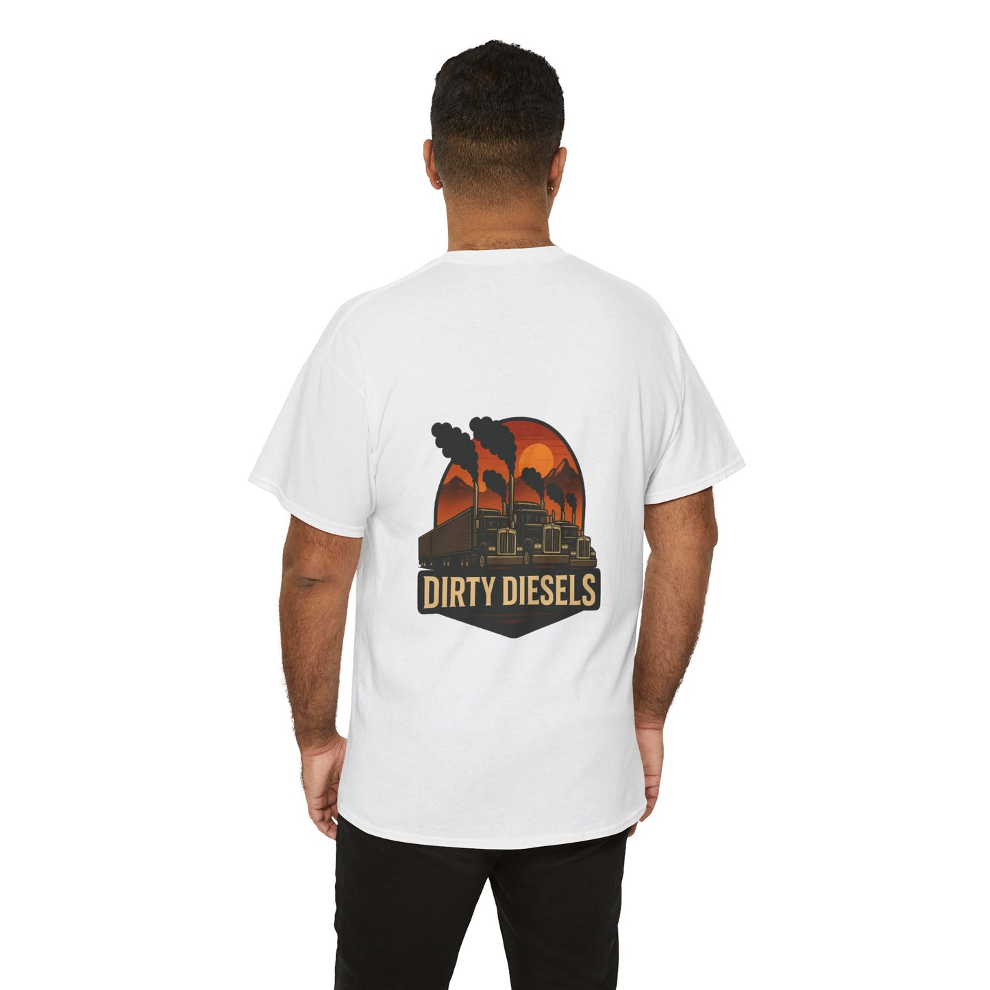 Trucker Mountain Range Front/Back Unisex T-Shirt