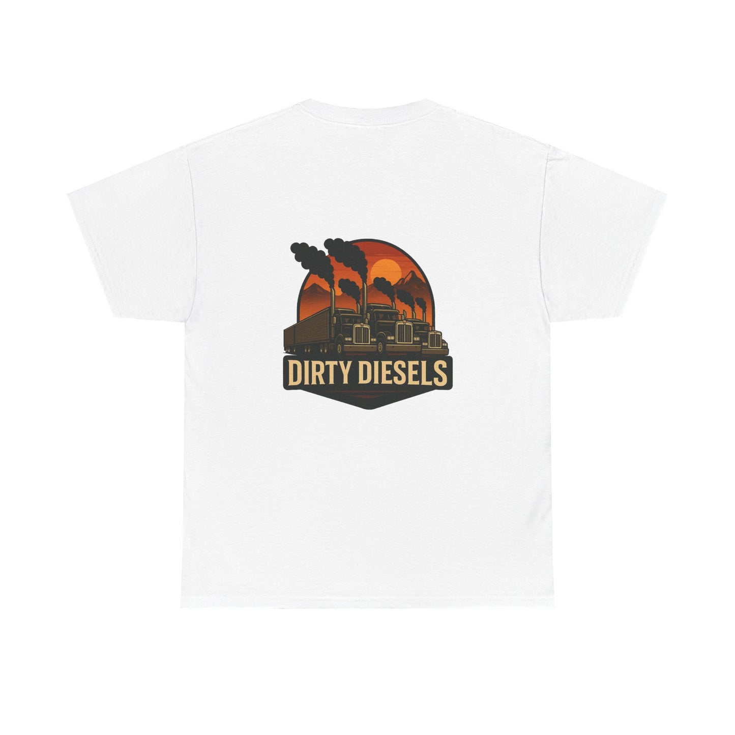 Trucker Mountain Range Front/Back Unisex T-Shirt