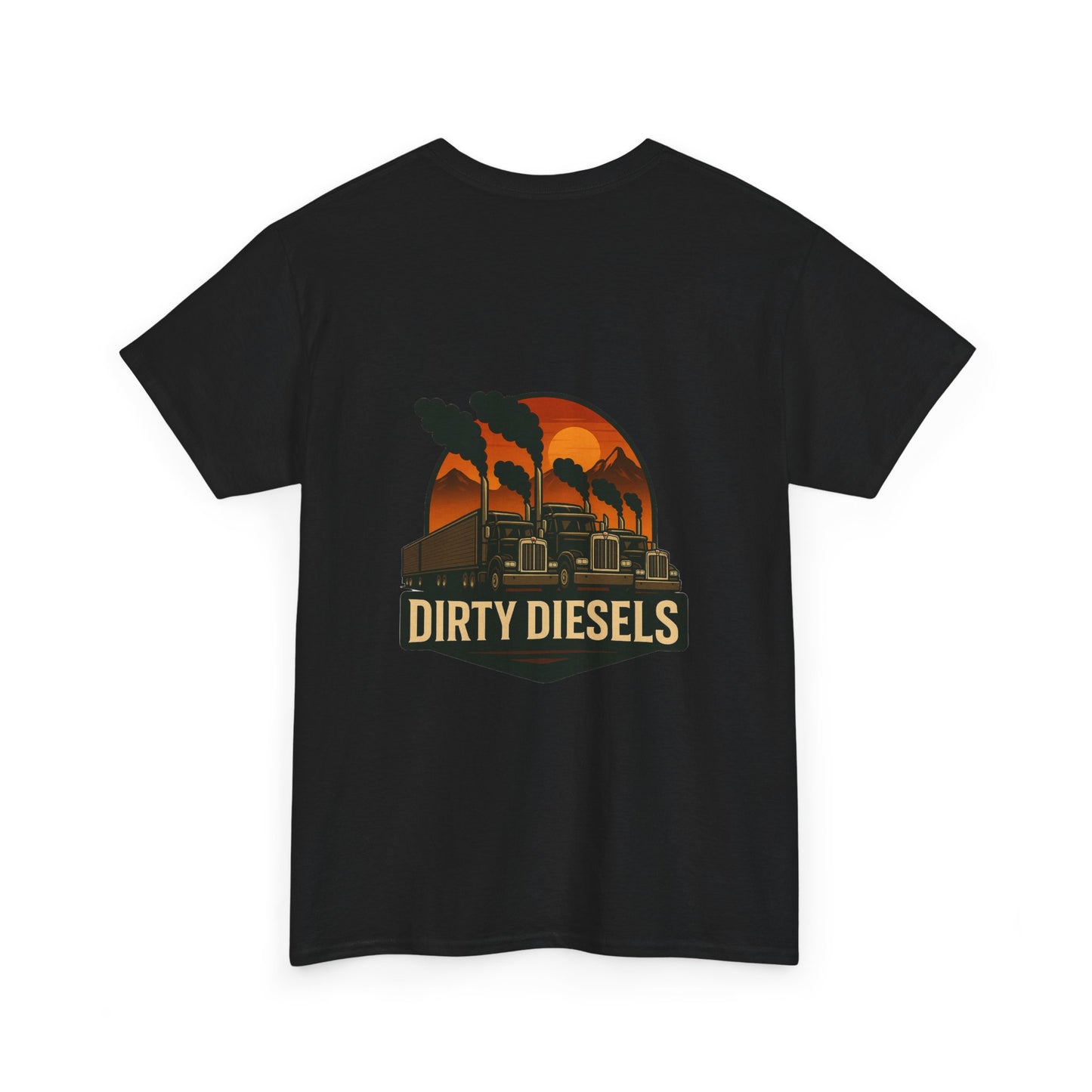 Trucker Mountain Range Front/Back Unisex T-Shirt