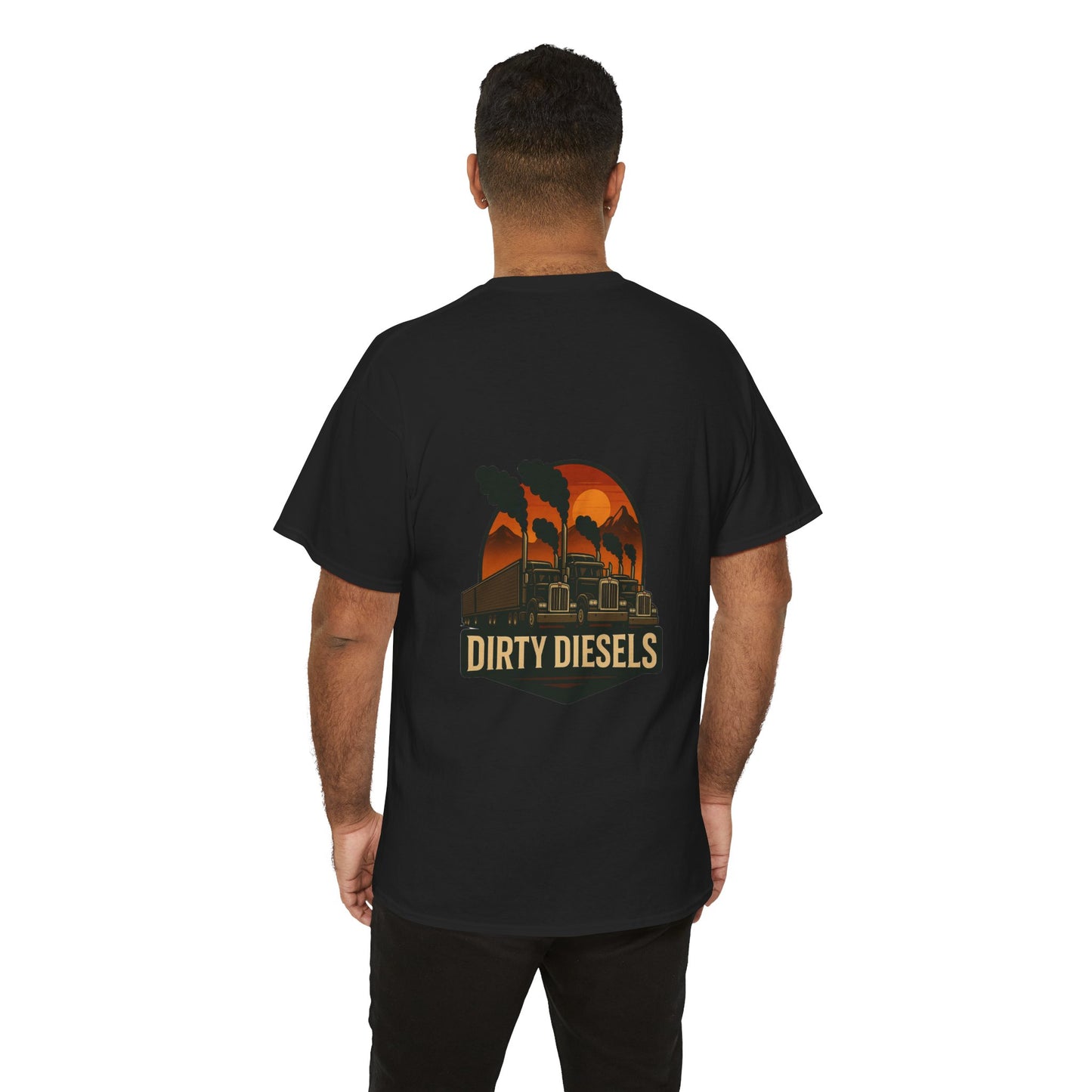 Trucker Mountain Range Front/Back Unisex T-Shirt