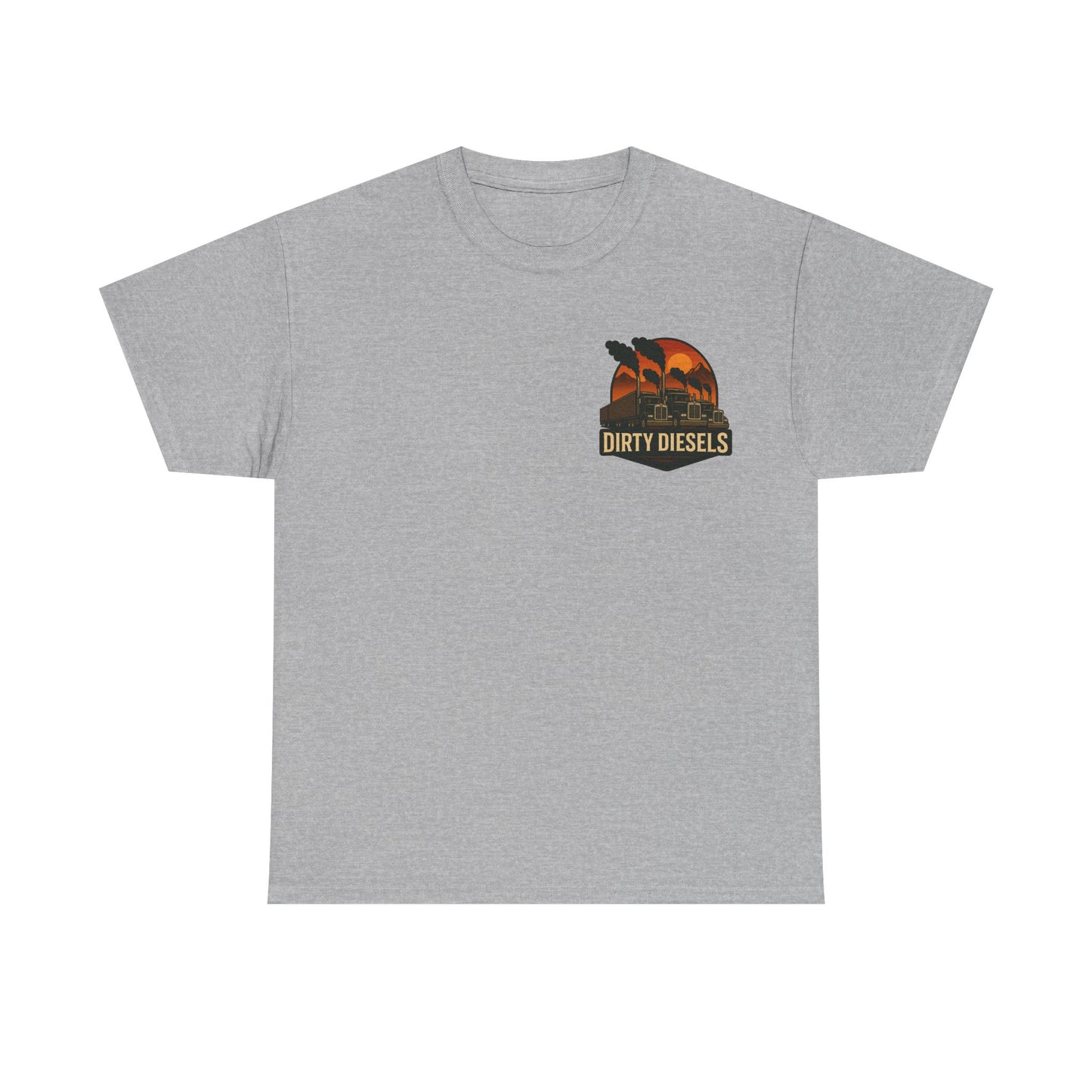 Trucker Mountain Range Front/Back Unisex T-Shirt