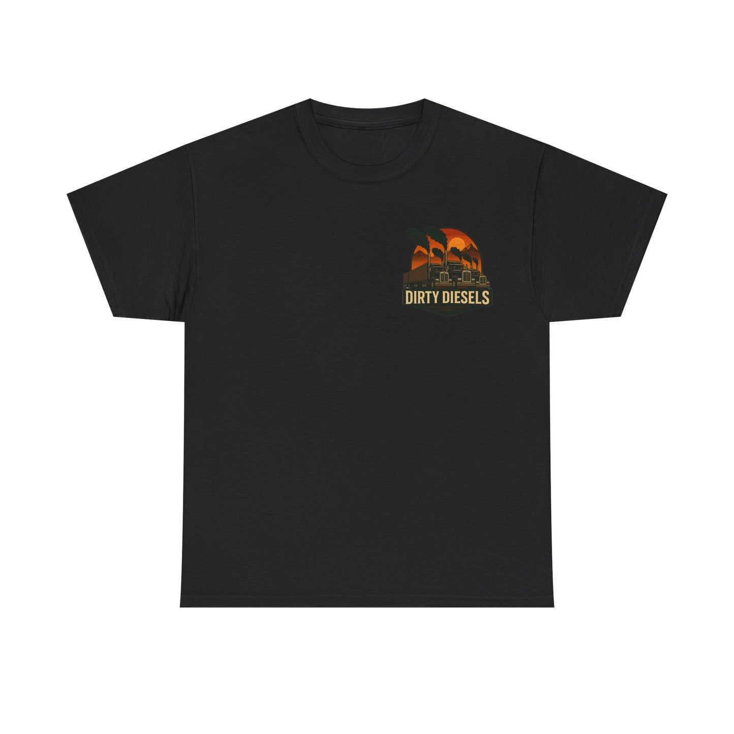 Trucker Mountain Range Front/Back Unisex T-Shirt