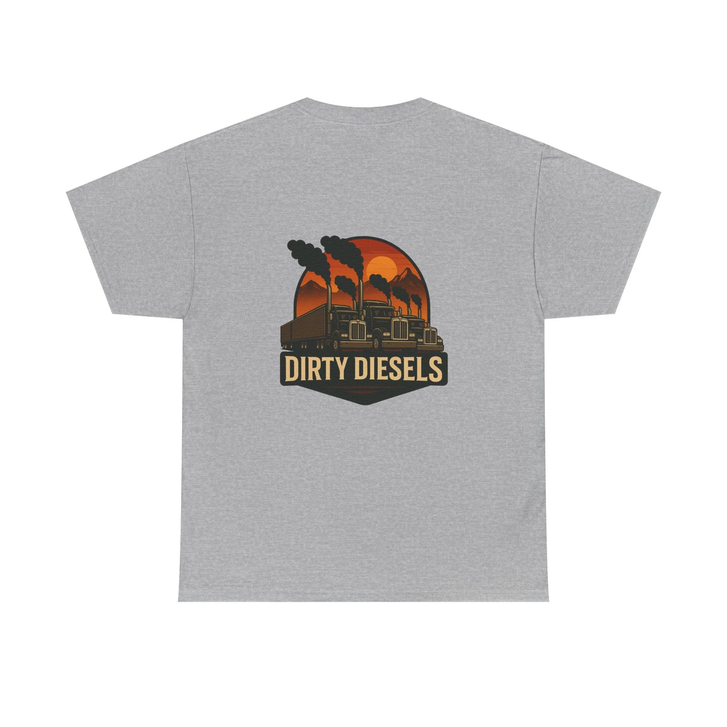 Trucker Mountain Range Front/Back Unisex T-Shirt